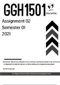 GGH1501  ASSIGNMENT 2 SEMESTER 1 2021 SOLUTIONS
