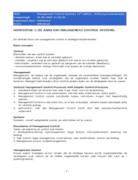 Samenvatting MAAC(management accounting and control)