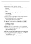 N461 EXAM 2 MED SURG PRACTICE QUESTIONS > with correct answers