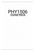 PHY1506 SUMMARY PACK 2021