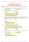 PSY-255 Quiz1: Chapters 1-4 Questions and Answers