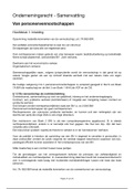 Ondernemingsrecht - Van personenvennootschappen - Compleet - Uitgebreid - 2019/2020