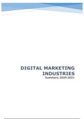 Digital Marketing Industries Samenvatting