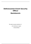 Event Security Officer - Oefen examen - Basis gedeelte - 40 vragen
