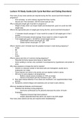 Introduction to Nutrition Final Study Guide at University of Kansas