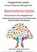 Bijzondere scriptie inclusiviteit in HBO onderwijs Hogeschool Leiden Human Resource Management