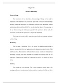Research Methodology, Chapter III Revised (final) / NURSING 02020