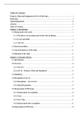 Table of Contents for Dissertation on PPE (IAS16)