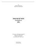 ANALYSE DE TEXTE Euthyphron (340-101-MQ)