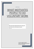 WHAT MOTIVATES PEOPLE TO DO VOLUNTARY WORK, HRPYC81, PROJECT 42.