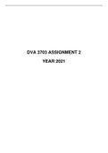 DVA3703 ASSIGNMENT NO.2 YEAR 2021 SOLUTIONS