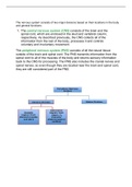 Summary  WGU C107, C405 Anatomy and Physiology I & II