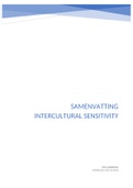 Summary Intercultural sensitivity, ISBN: 9789023255550 Cultural diversity management