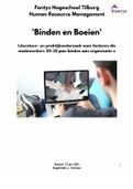Scriptie Boeien en Binden Jonge Medewerkers Organisatie - Praktijk en Literatuuronderzoek, Geslaagd (7) in jan 2021
