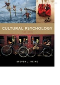Exam (elaborations) PSY HP3901 Cultural-Psychology-Third-Edition-by-Steven-J.-Heine-1-100