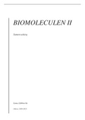 Samenvatting biomoleculen II