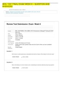 BIOL 1001 FINAL EXAM WEEK 6 – QUESTION AND ANSWERS 2021.