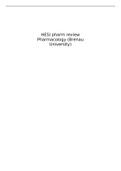 HESI pharm review Pharmacology (Brenau University)