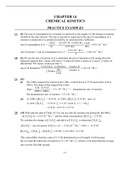 CHAPTER 14  CHEMICAL KINETICS  PRACTICE EXAMPLES  ( NEW UPDATE 2021)