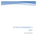 ICT2622 - ASSIGNMENT 2 (GUIDELINE AND ANSWERS) 2021