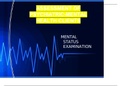 MENTAL STATUS EXAMINATION (1)  ASSESSMENT OF PSYCHIATRIC-MENTAL HEALTH CLIENTS