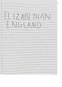 GCSE Edexcel Early Elizabethan England - Full Notes