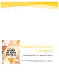 Samenvatting Managen van Human Resources, H1t/m16, ISBN: 9789024424948