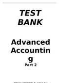 TEST BANK Advanced Accounting Part 2