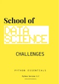 School of Data Science - Python oefenvragen - Moeilijk