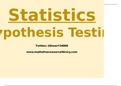Edexcel as level  chapter 7 hypothesis testing powerpoint 