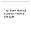 Test Bank Medical  Surgical Nursing Ignatavicius 9th Edition 2021 (A+)