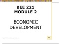 Class notes Economics  Economic Development