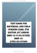 test-bank-maternal-and-child-nursing-care-5th-edition-by-london