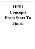 Concepts From Start To Finish for HESI  |Concepts From Start To Finish for HESI