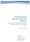 Paper ''Sin Nombre'' voor ''inleiding sociologie'' VU 2020/2021 (Criminologie eerste jaar - Vrije Universiteit Amsterdam)