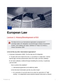 *FLASH SALE*2024/25 UPDATED* 1st Class EU Law Notes