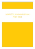 MNB1501 Summary for Exam 2021
