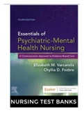 Test Bank for Essentials of Psychiatric Mental Health Nursing 4th Edition Varcarolis Chapters 1 - 28 