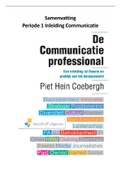 Inleiding communicatie - H1, 2, 3, 10, 12, 13, 18, 23, Kader 26.2, Het PR-plan, begrippen + jaartallen