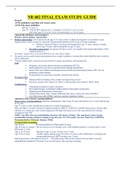 NR 602 Final Exam Study Guide (Version 2, Latest 2021) / NR602 Final Exam Study Guide: Chamberlain College of Nursing