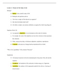 EASY BIOLOGY ONE LECTURE NOTES; THEMES IN THE STUDY OF LIFE
