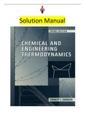 Chemical and Engineering Thermodynamics 3Ed by Stanley I Sandler - Upgraded