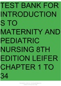 INTRODUCTION TO MATERNITY AND PEDIATRIC NURSING 8TH EDITION LEIFER TEST BANK chapter 3 : fetal Development