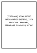 TEST BANK] ACCOUNTING INFORMATION SYSTEMS, 15TH EDITION