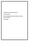Vander's Human Physiology, 15th Edition, Eric Widmaier, Hershel Raff, Kevin Strang,  Test Bank (complete test bank)