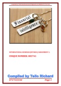 International Business (INT4801) Assignment 3 [UN:883741]