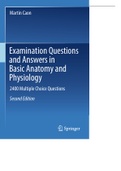 Martin Caon Examination Questions and Answers in Basic Anatomy and Physiology 2400 Multiple Choice Questions  Second Edition