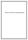 NR 511 Final Exam Study Guide 2021.