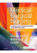 Test Bank -Medical-Surgical Nursing: Concepts for Interprofessional Collaborative Care 9th edition. Chapter 1-74, Q&A. 625pgs