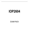IOP2604 EXAM PACK 2021
